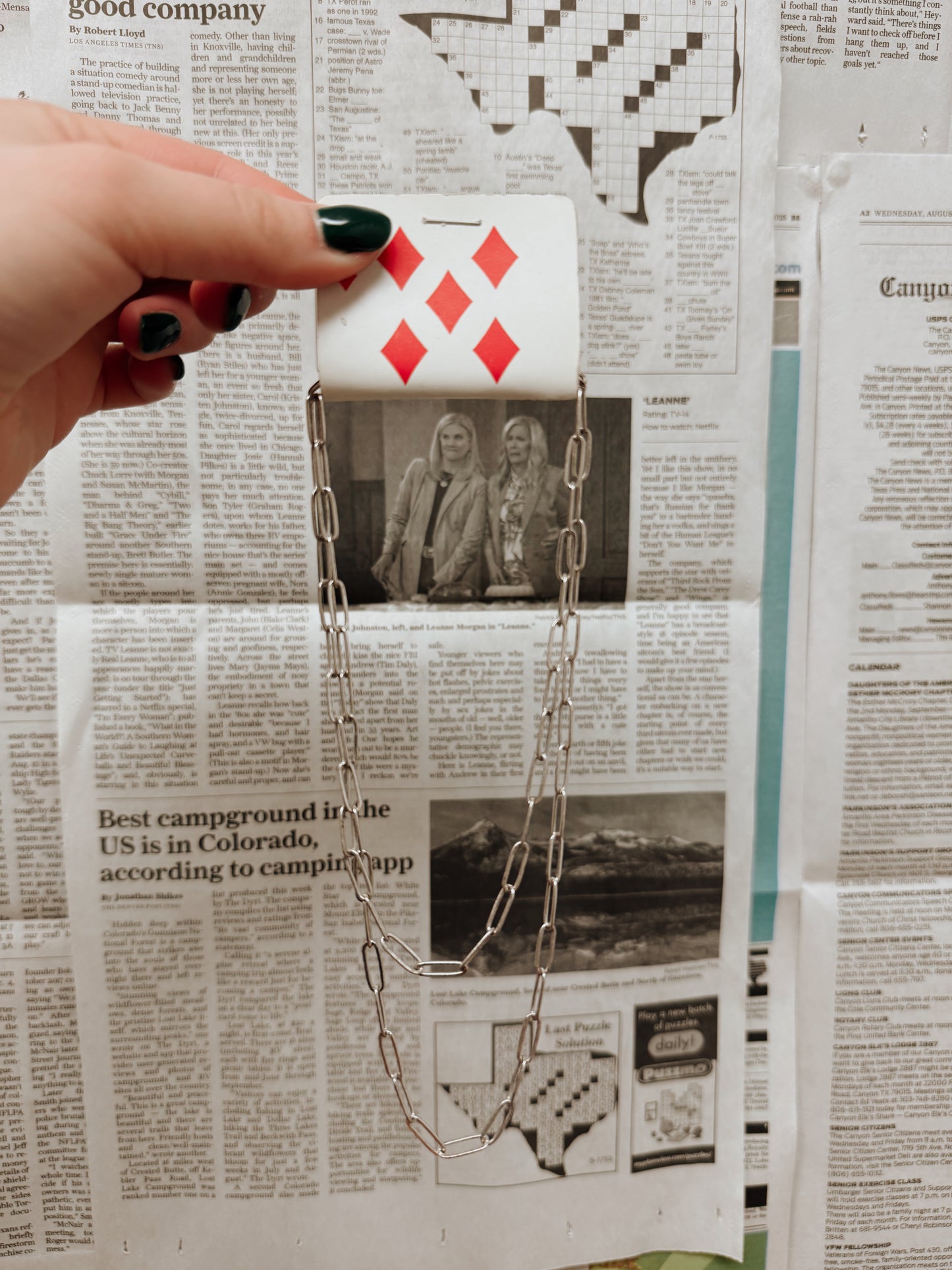 Paper Clip Layered Necklace