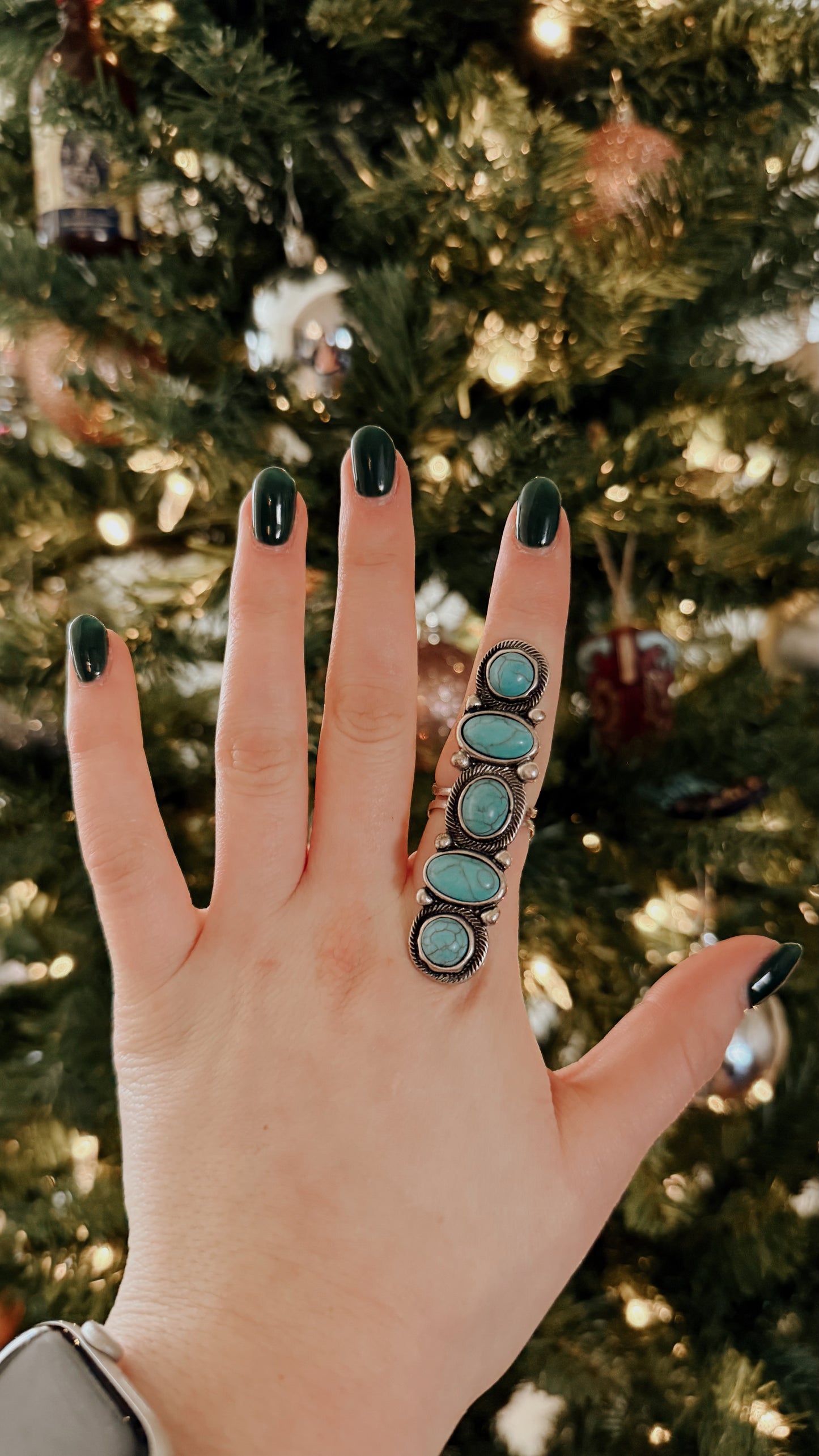 Turquoise Line Ring