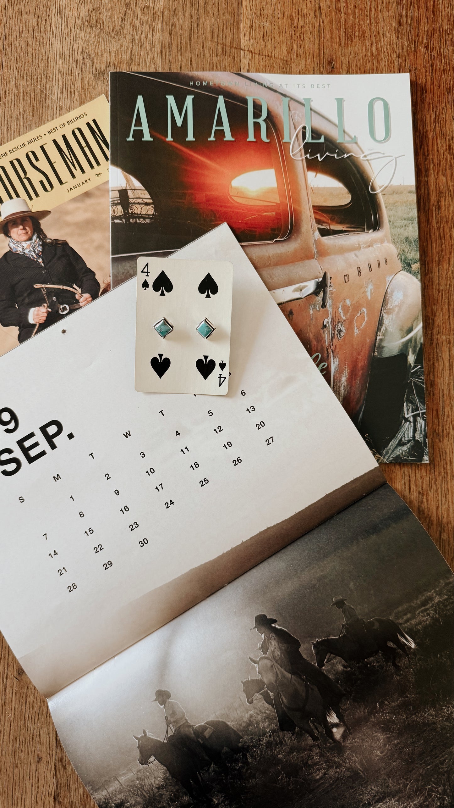 Dusty Trails Studs (Turquoise)