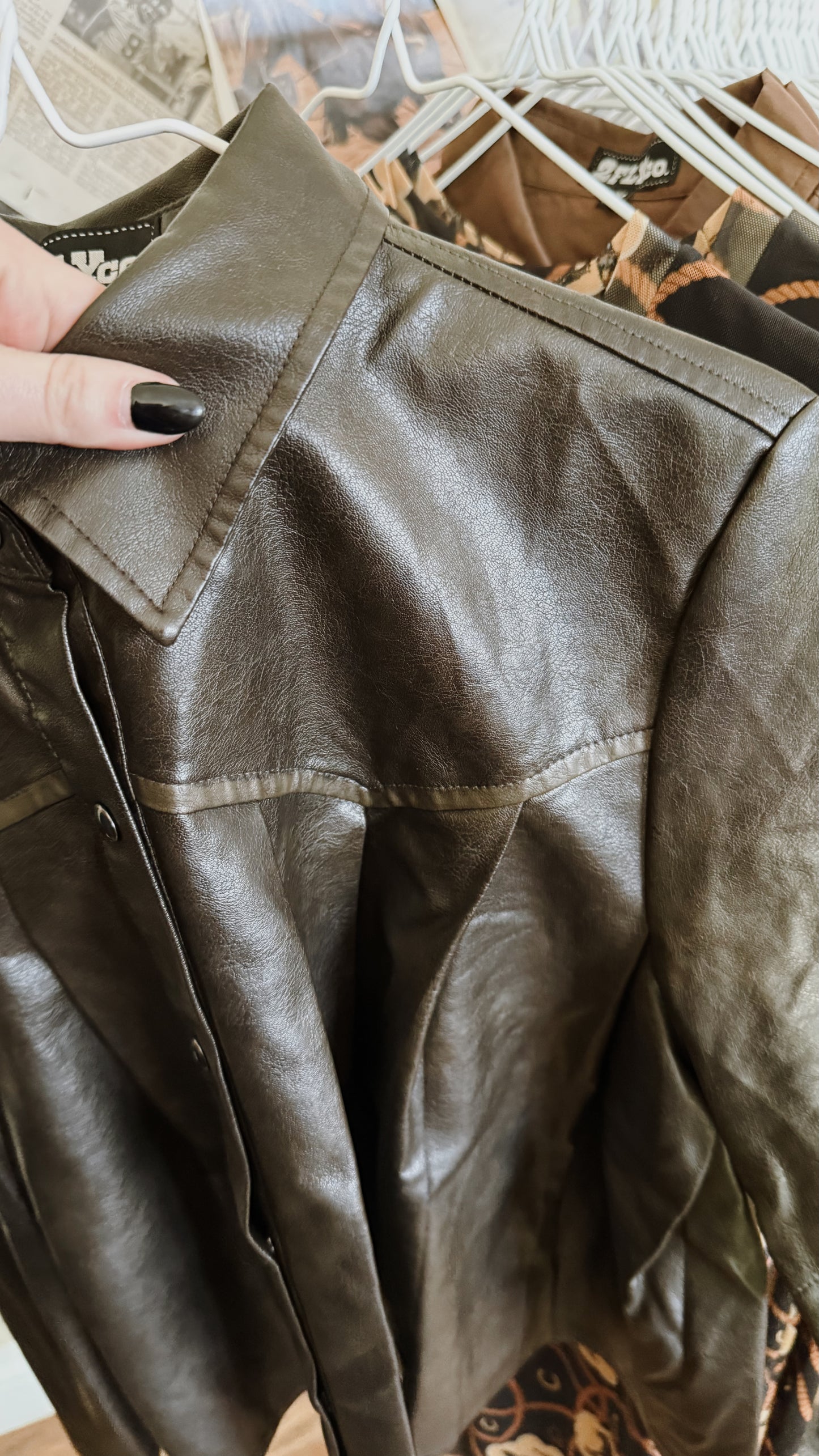 The Bronc Rider Pearl Snap (Brown)