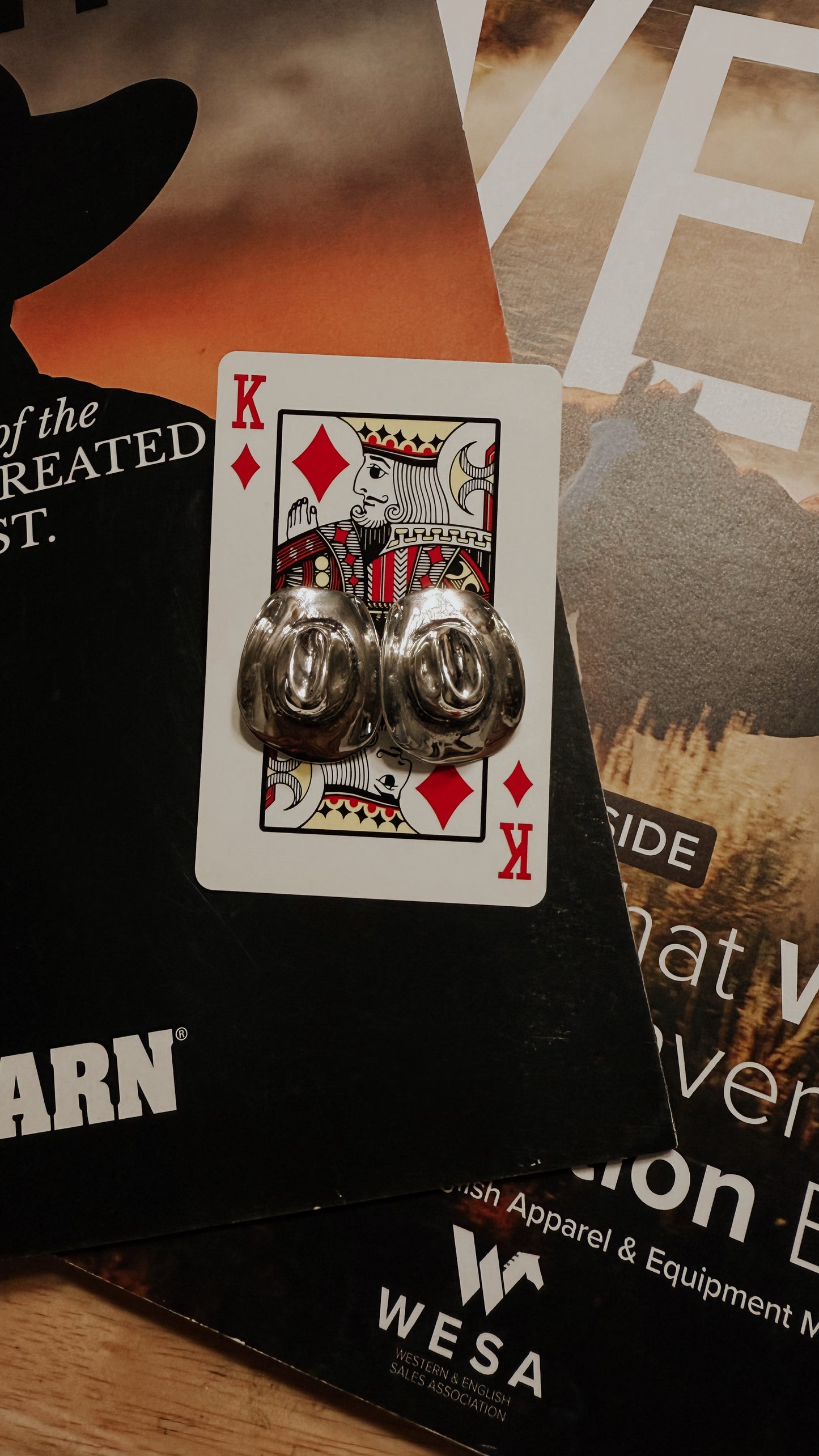 All Silver Cowboy Hat Studs