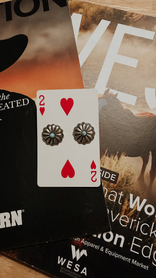 Deadwood Concho Studs (Turquoise)