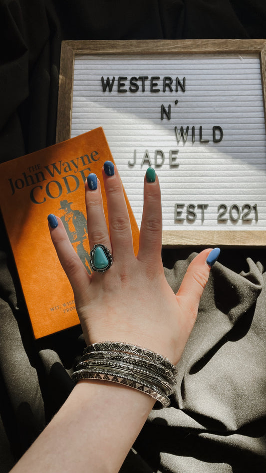 Turquoise Code Ring