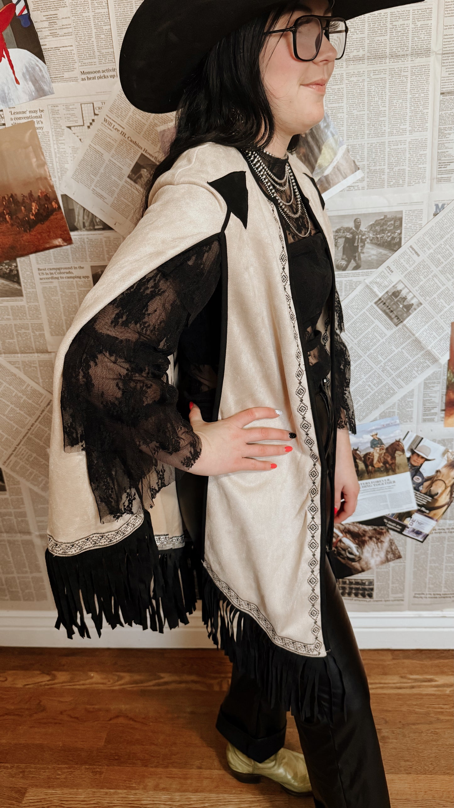 Vegas Ruffle Lace Top