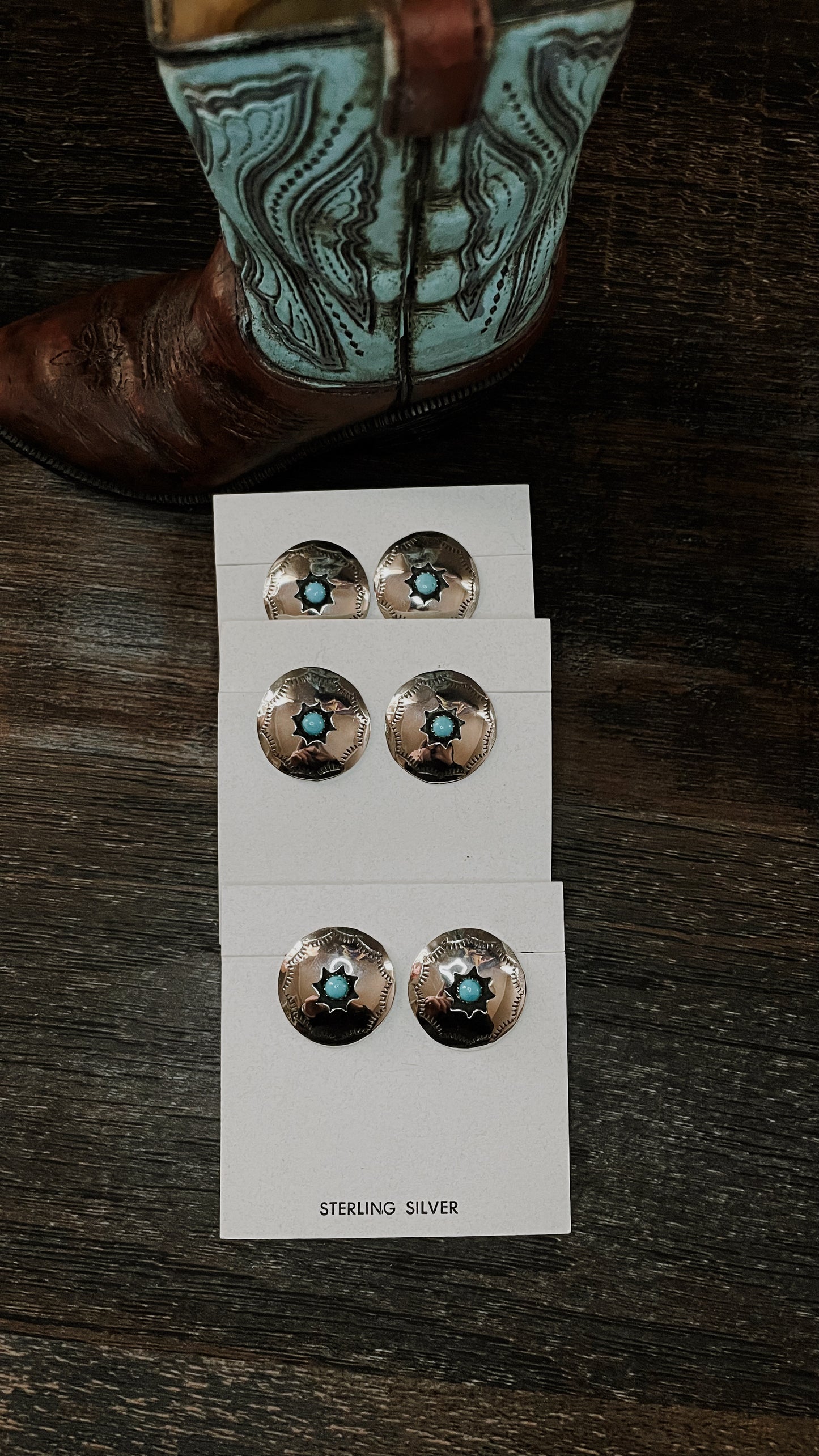 Silver Turquoise Studs