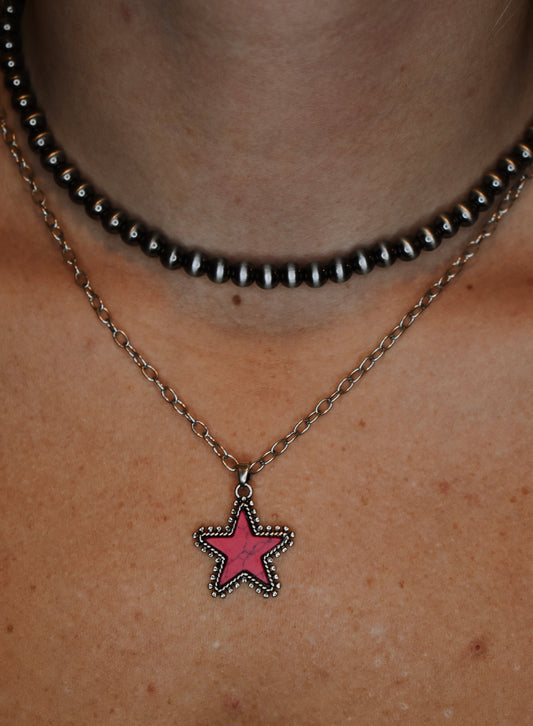 The Pink Star Necklace