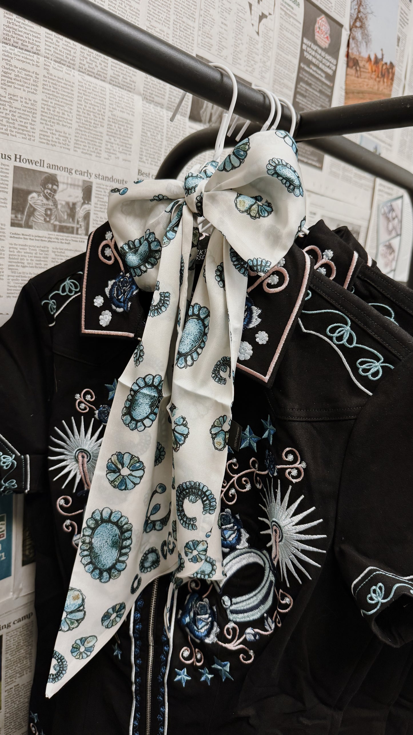 The Turquoise Spur Embroidered Dress