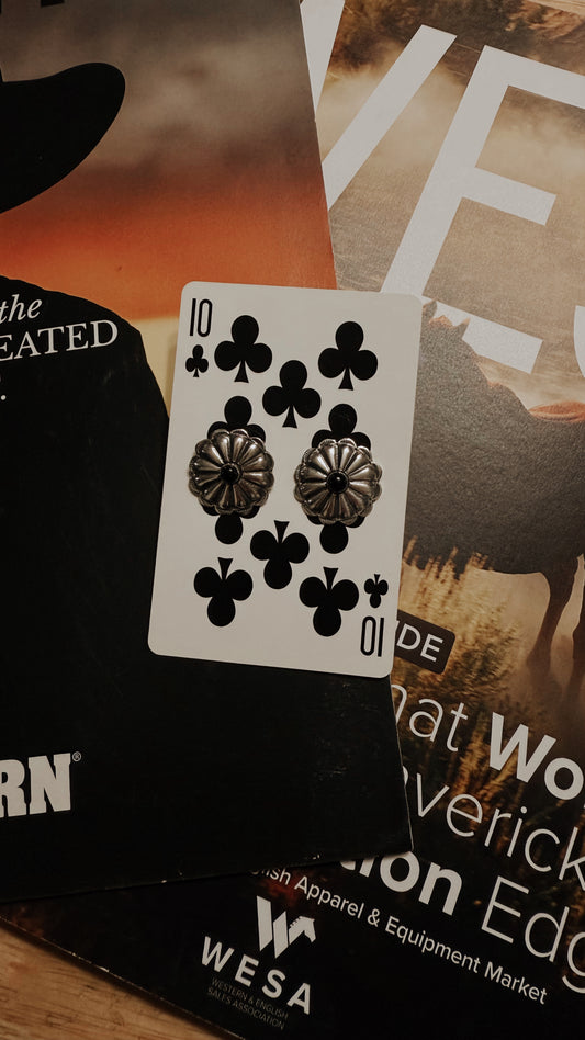 Deadwood Concho Studs (Black Onyx)