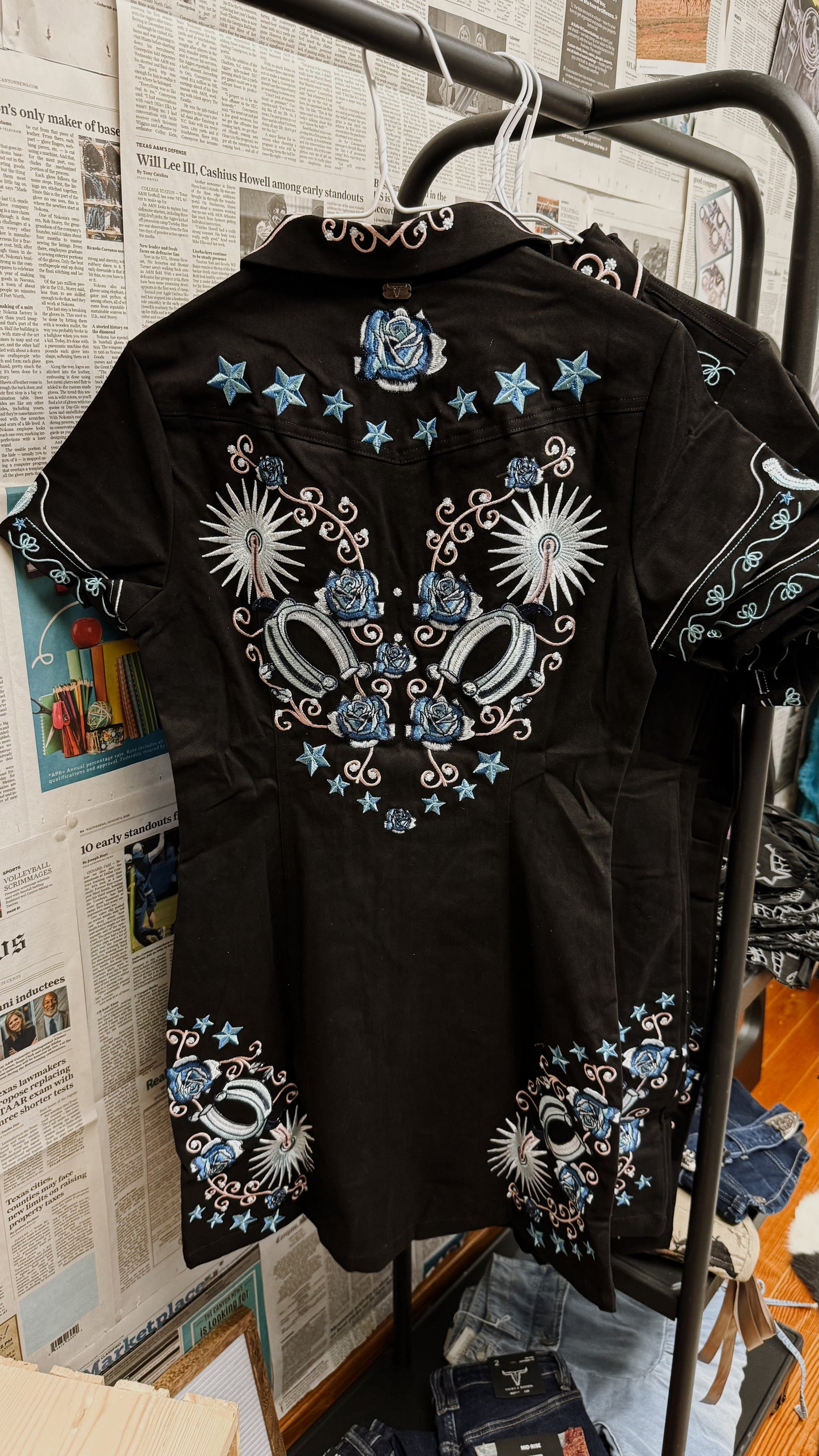 The Turquoise Spur Embroidered Dress