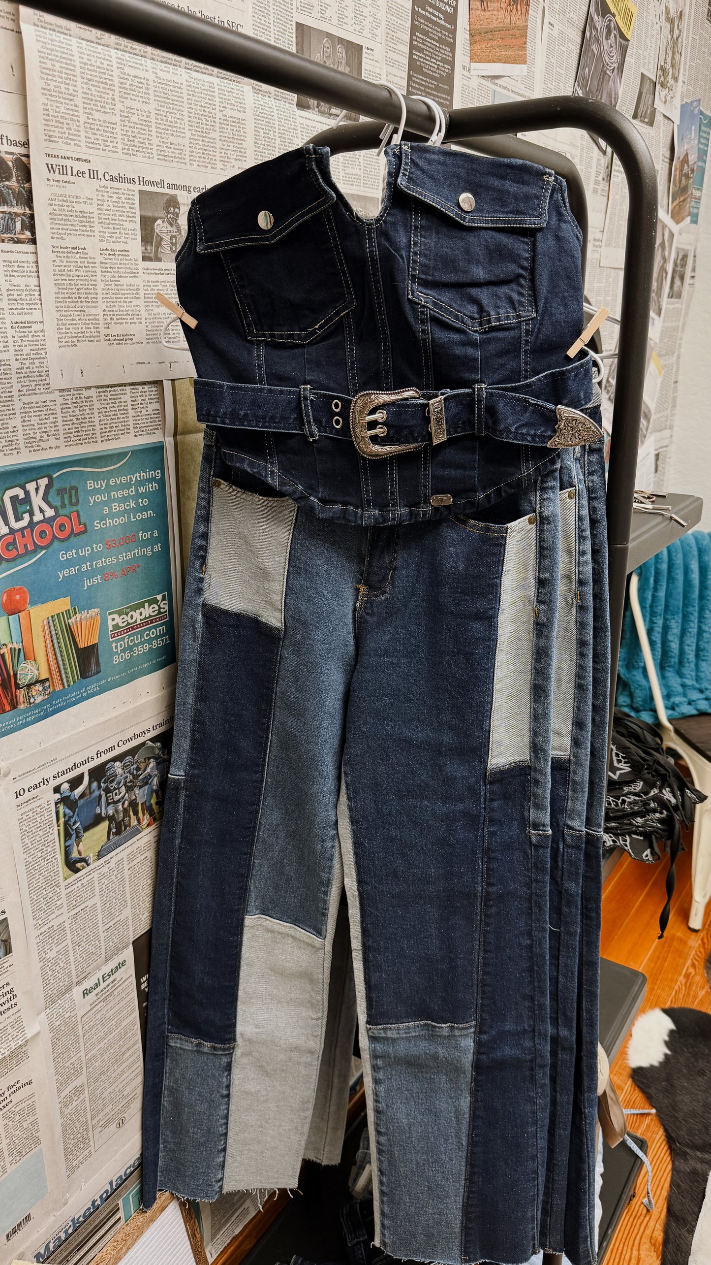 The Buckle Bunny Denim Top