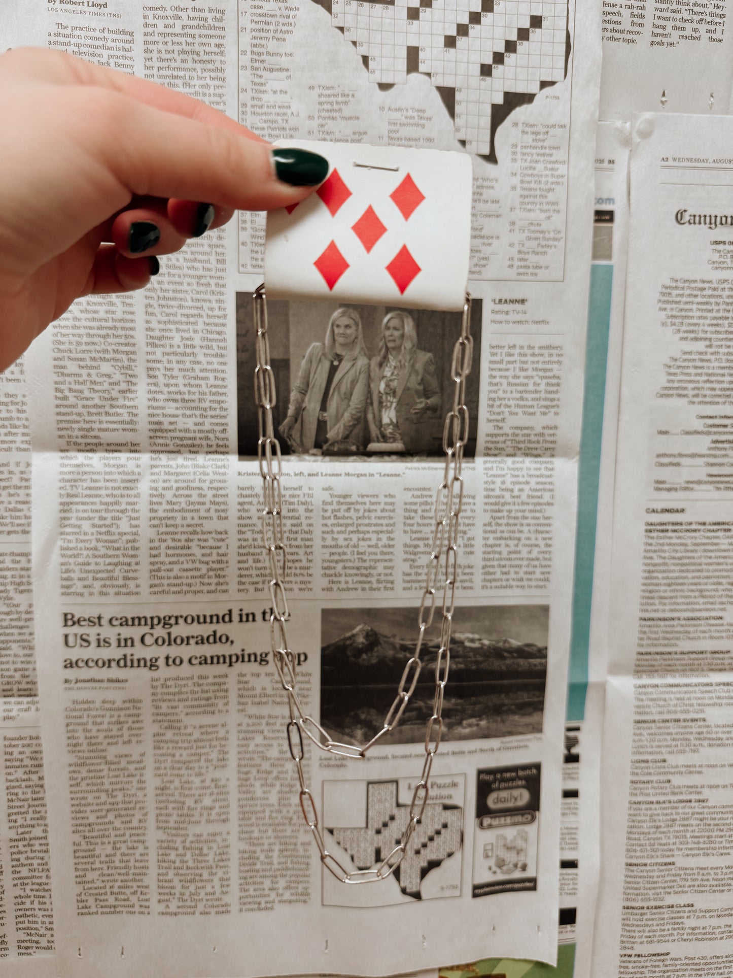 Paper Clip Layered Necklace