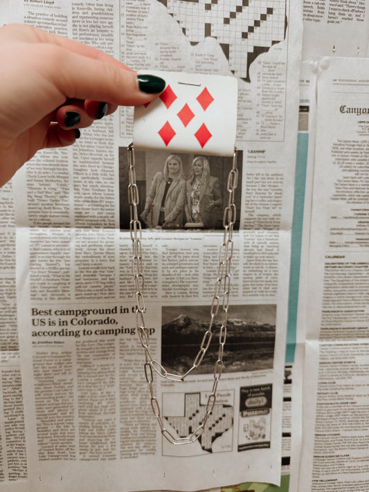 Paper Clip Layered Necklace