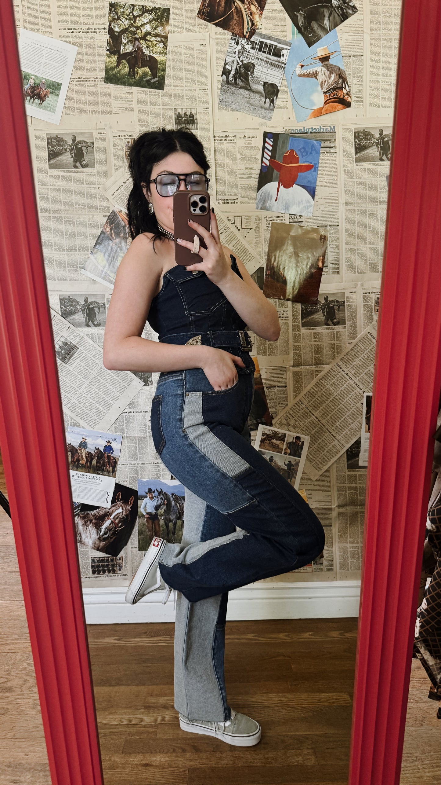 The Cowgal Patchwork Jeans