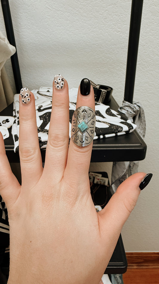 Turquoise Arrow Ring (Size 5)