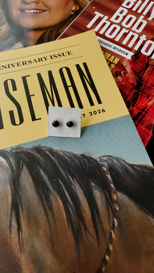 3mm Black Onyx Studs