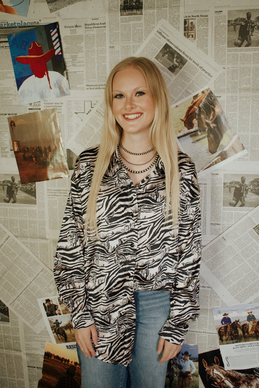 Untamed Cowgal Button Up
