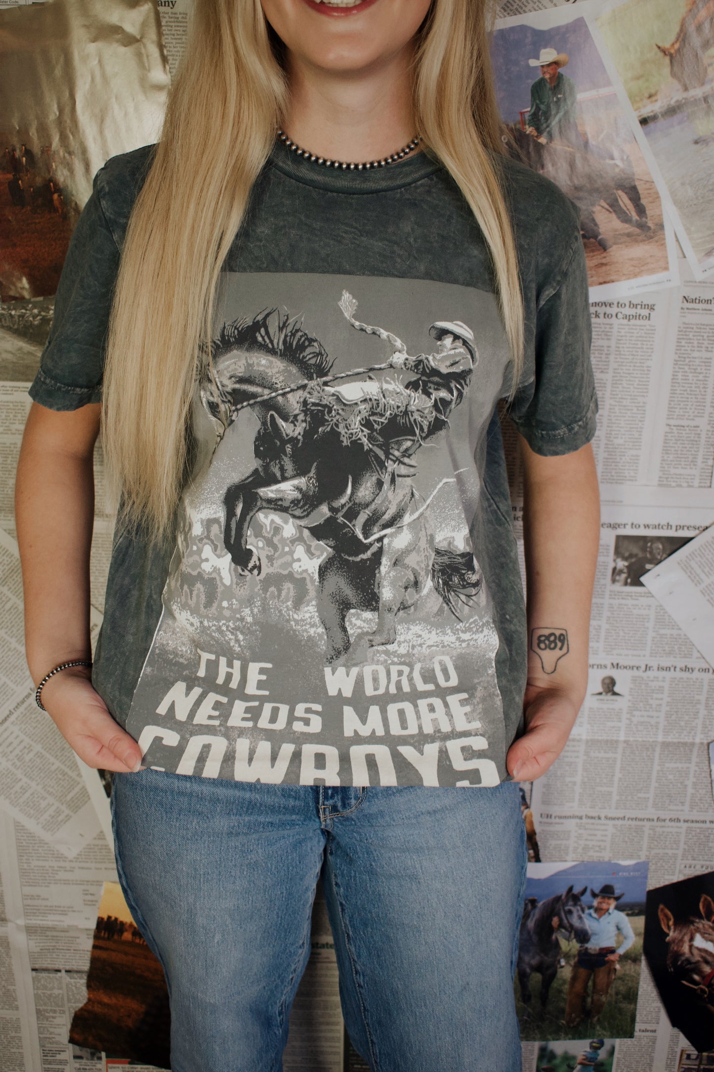 World Needs More Cowboys Tee