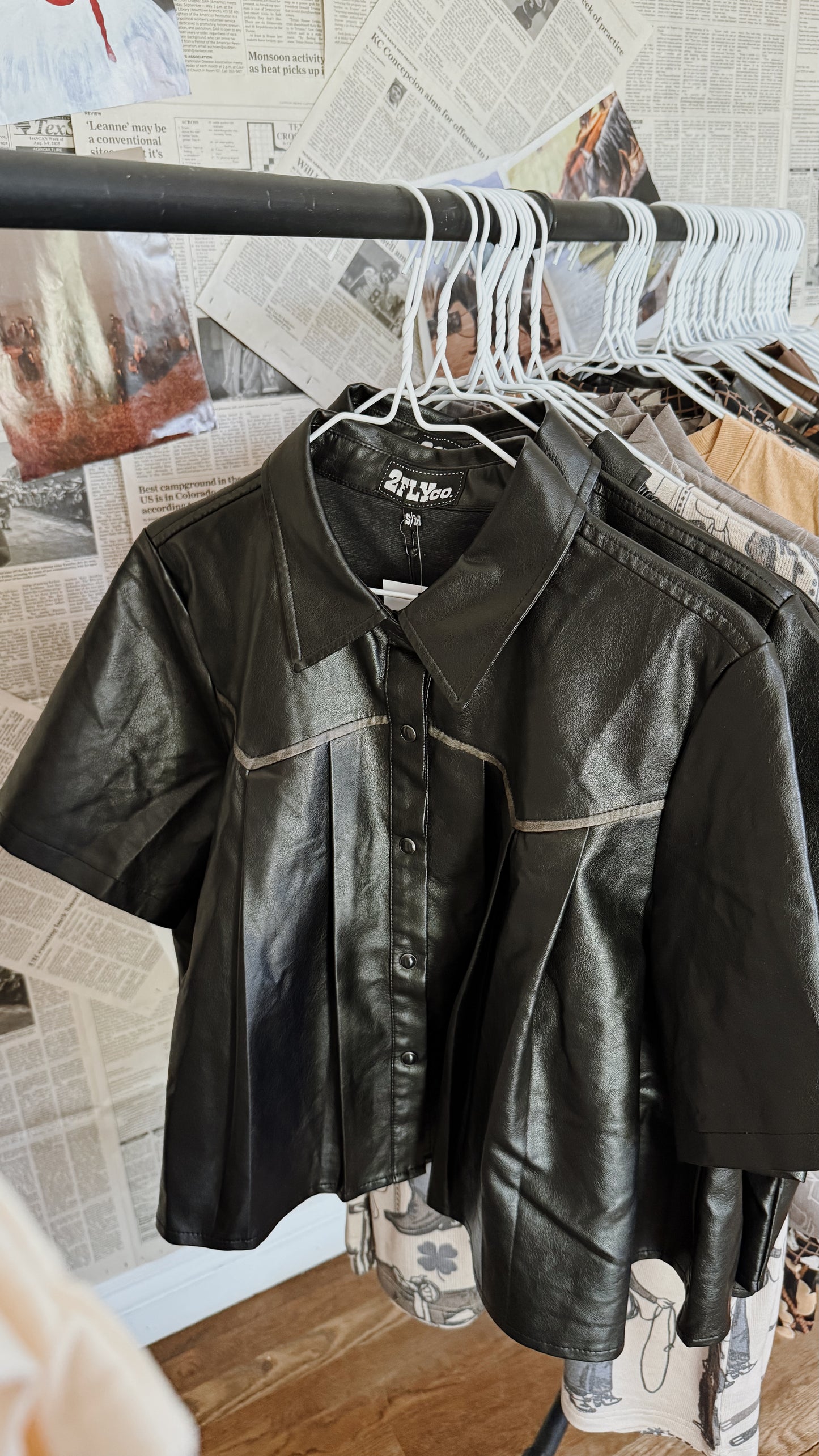 The Bronc Rider Pearl Snap (Black)