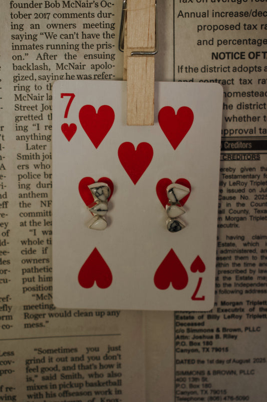 Frontier Crawler Earrings (Howlite)