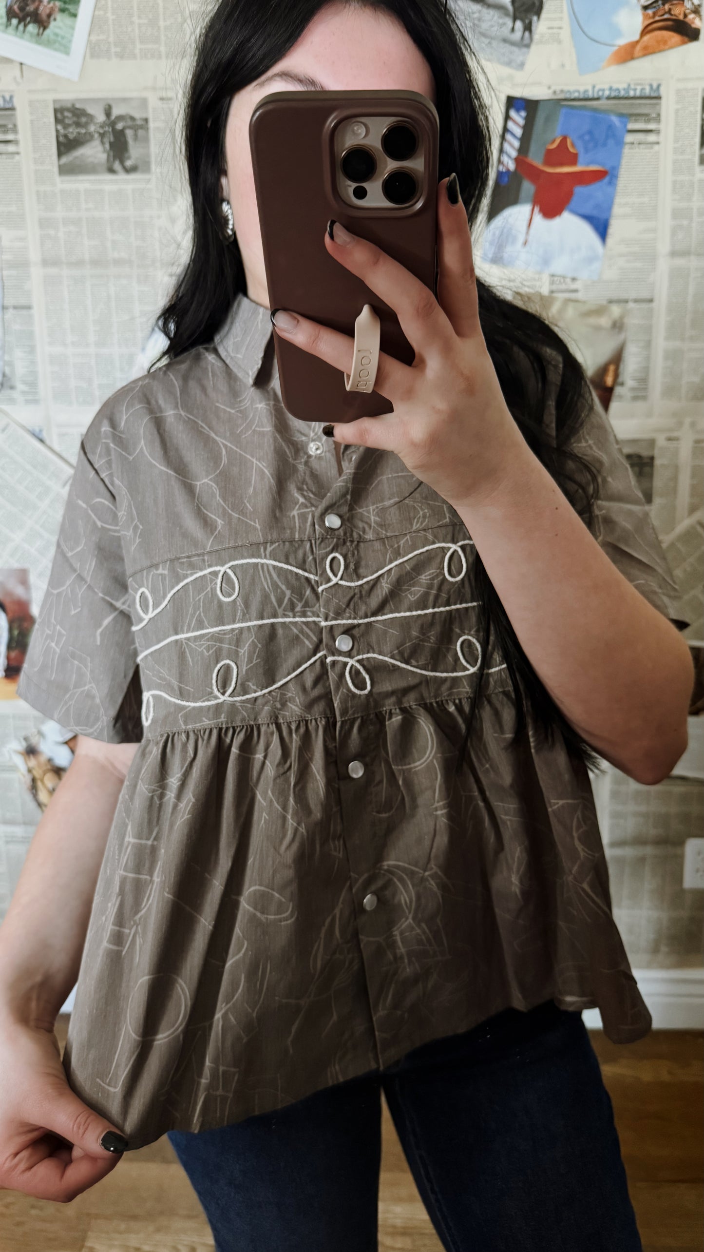 The Pony Loops Button Up