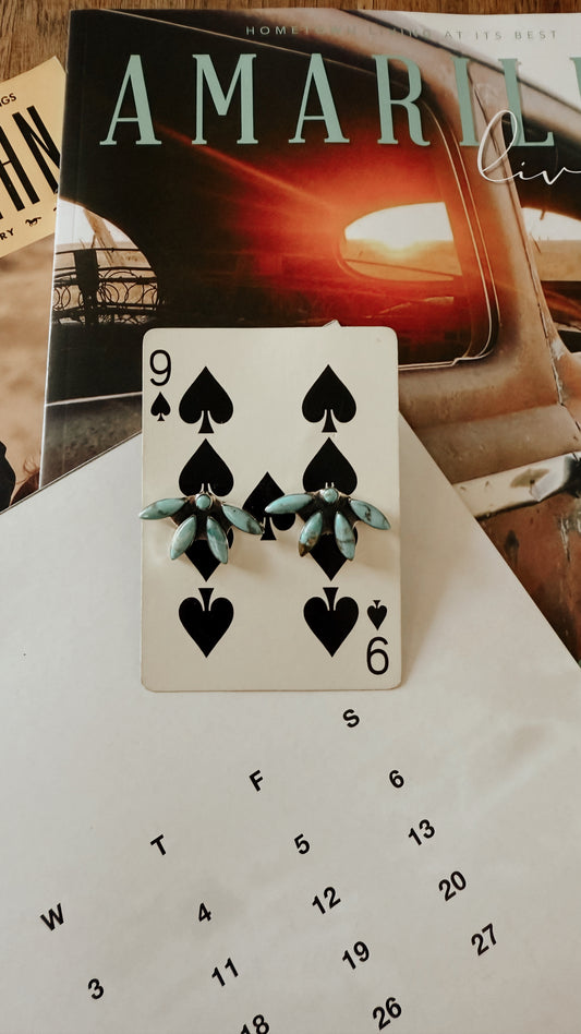 Desert Blossom Studs (Turquoise)