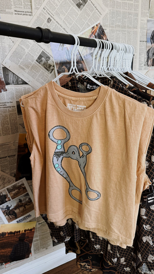 The Ranch Bit Muscle Tank (Camel)