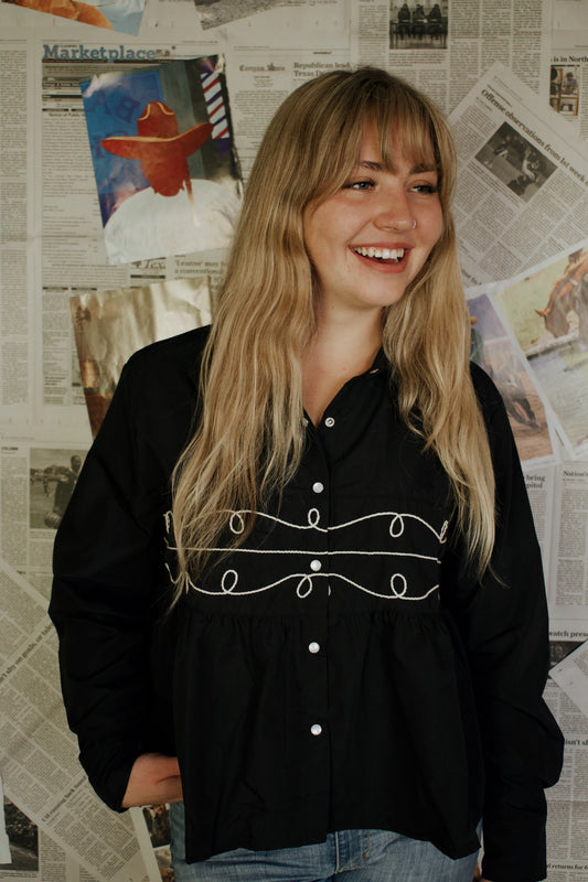 Cowgirl Loopy Button Up Shirt