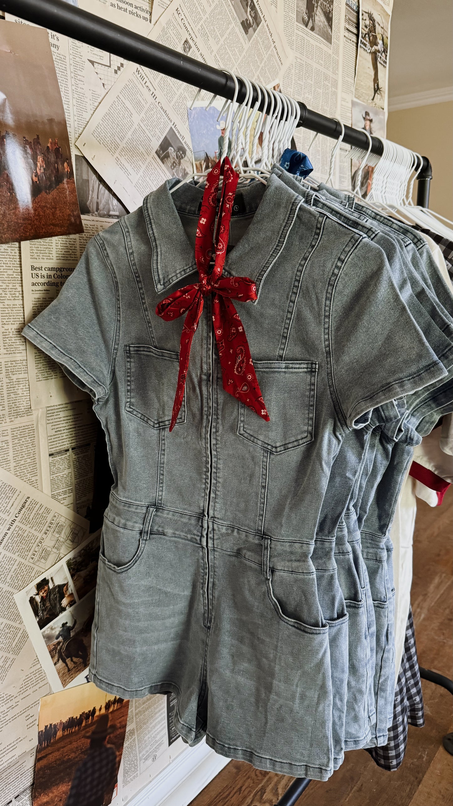 Born Free Denim Romper