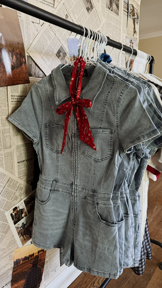 Born Free Denim Romper