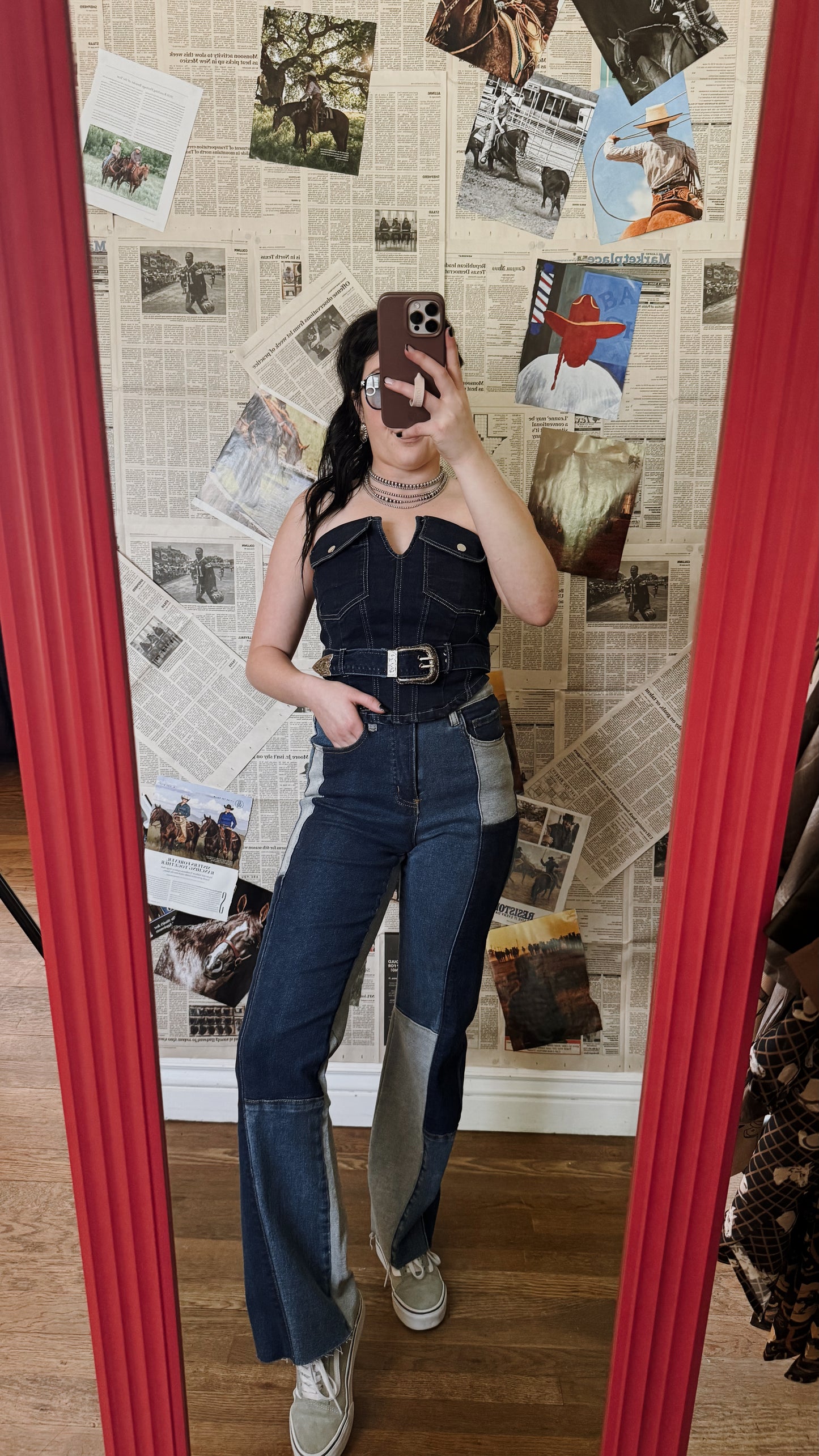 The Cowgal Patchwork Jeans