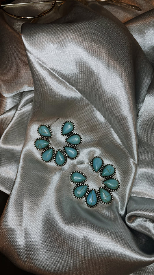 Turquoise Squash Hoops