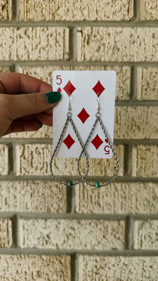 Turquoise Teardrop Dangles
