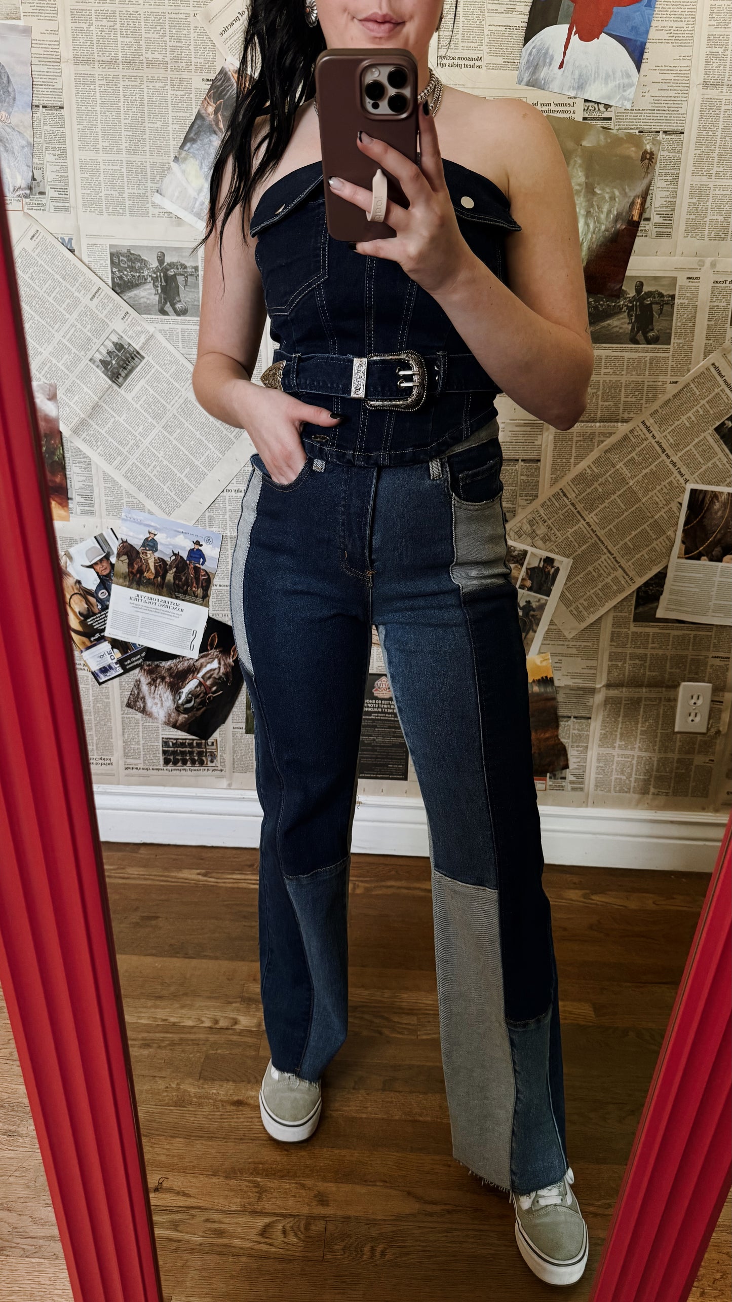 The Cowgal Patchwork Jeans